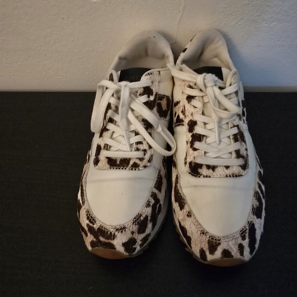 J. Crew Cream and Brown Leopard Print Sneakers - Picture 4 of 10
